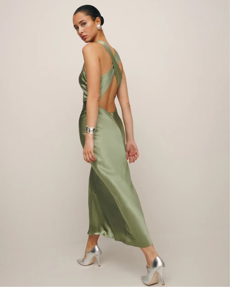 Reformation Casette Silk Dress - Image 2