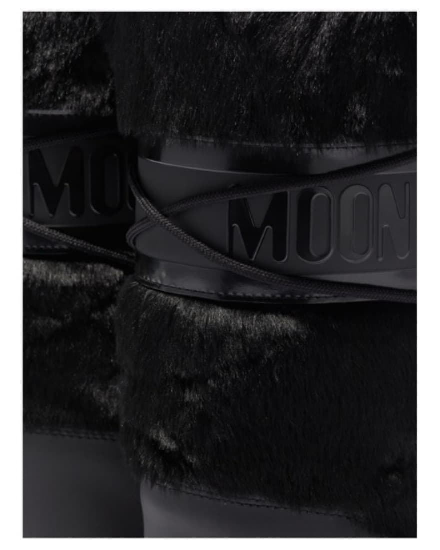 Moon Boot Faux Fur Black - Image 2