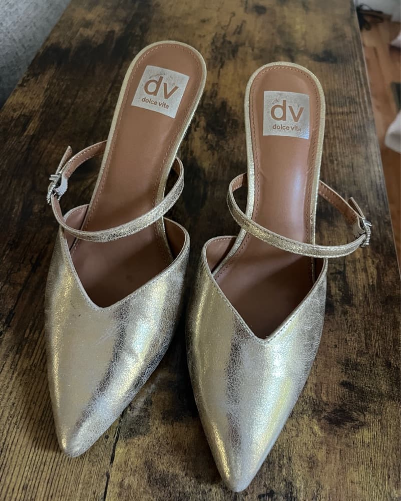 Dolce Vita Gold Heels - Image 1