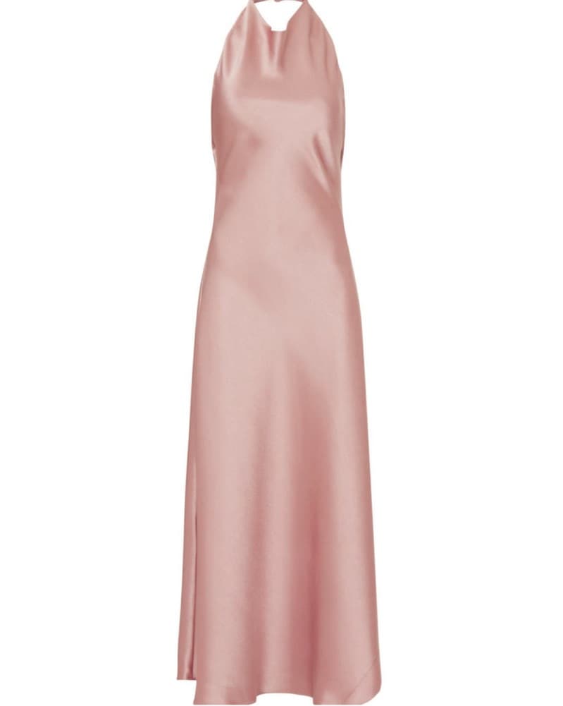 Vince Draped Cowl Neck Halter Dress  - Image 2