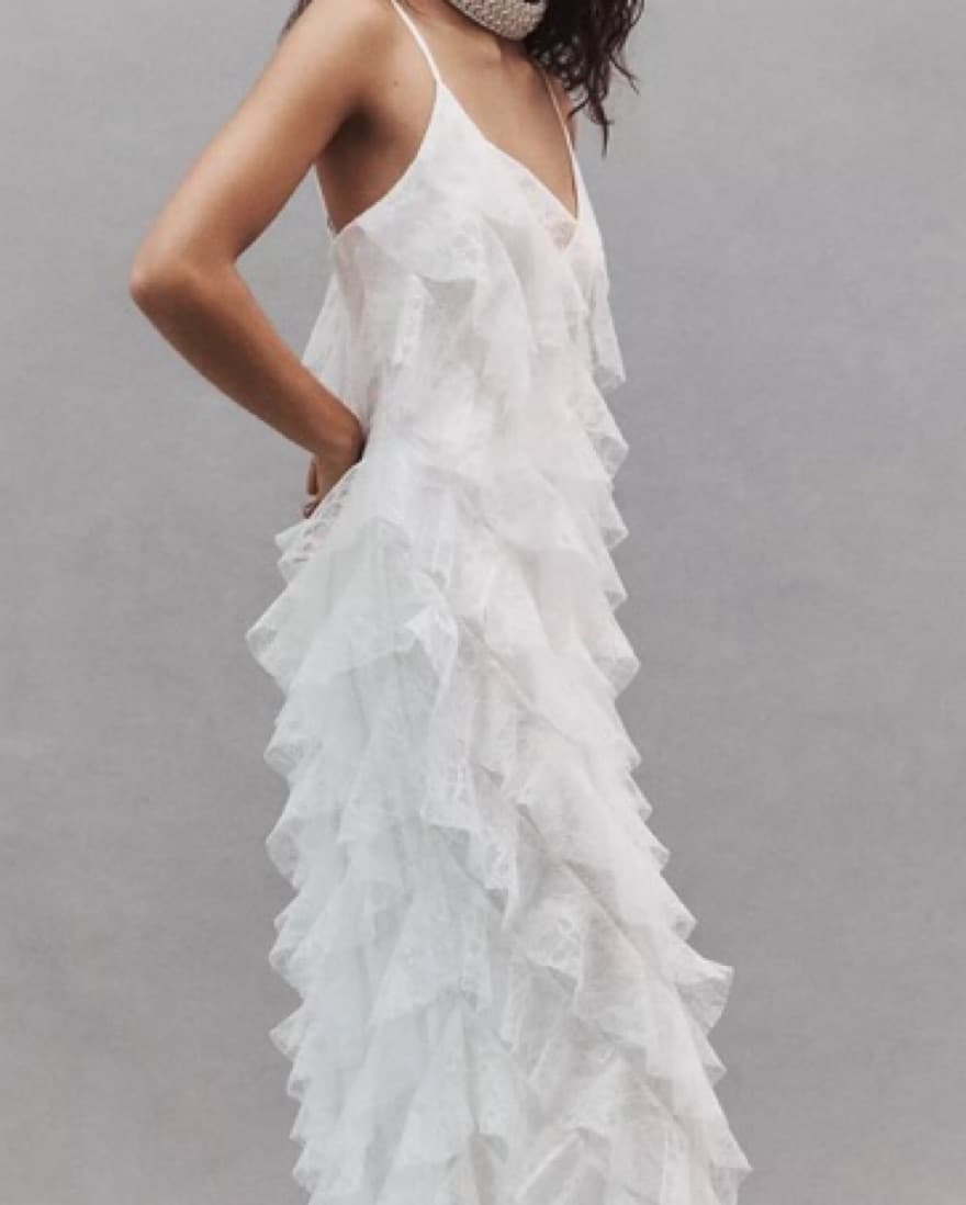 Anthropologie BHLDN Bias-Cut Lace Dress - Image 6