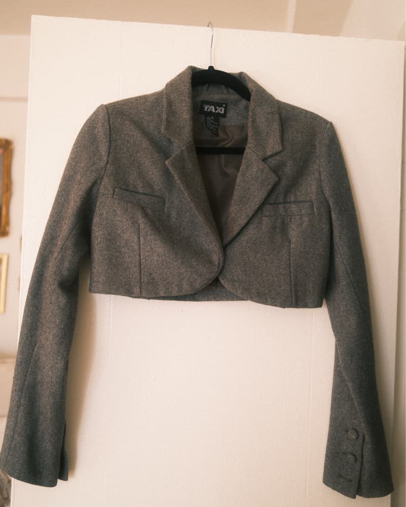 Tile Cropped Blazer Jacket  - Image 1