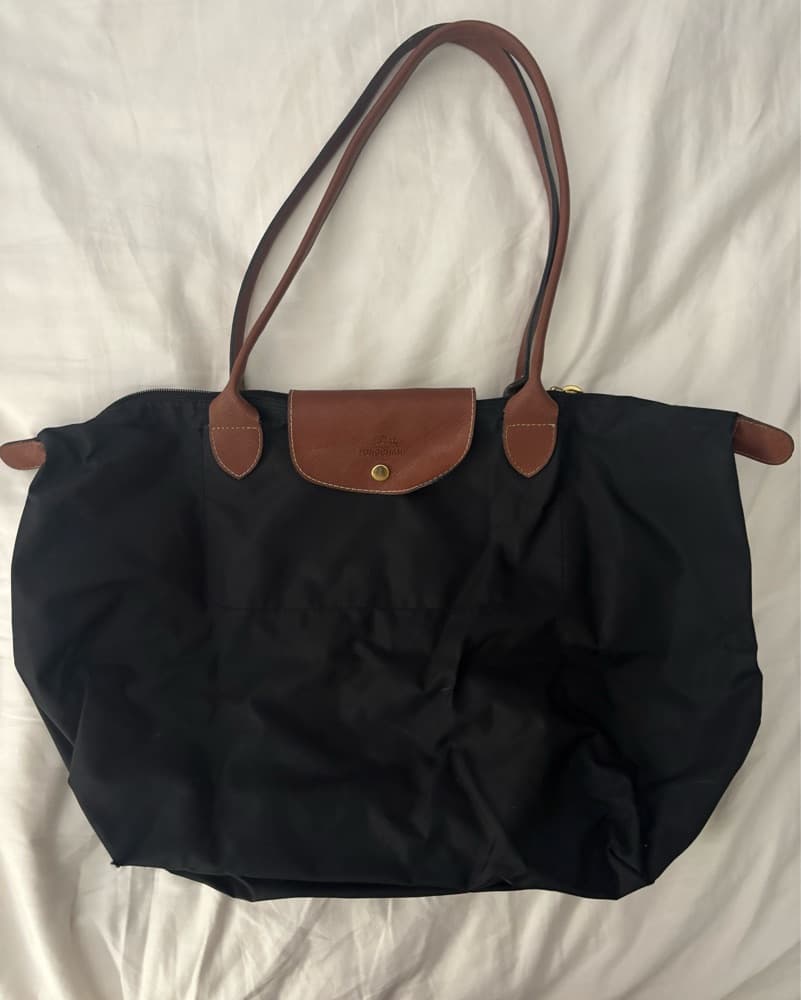 Big Black Longchamp Tote Bag - Image 1