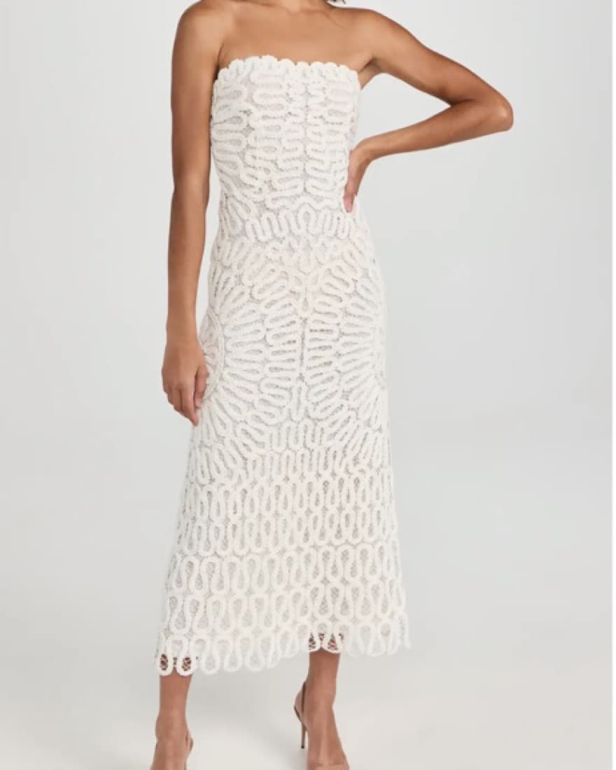 Simkhai White Crochet Dress - Image 2