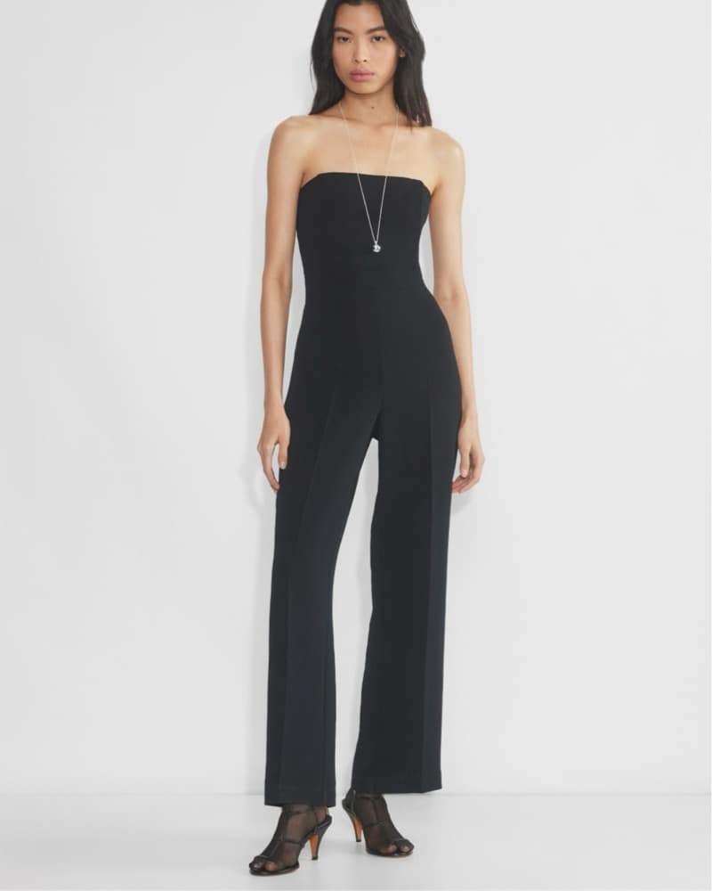 Aritzia Black Strapless Jumpsuit - Image 1