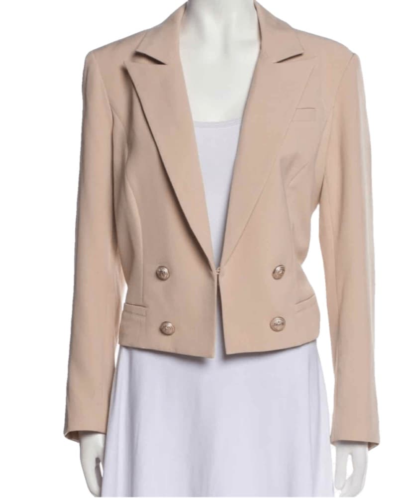 Generation Love Beige Cropped Blazer - Image 1