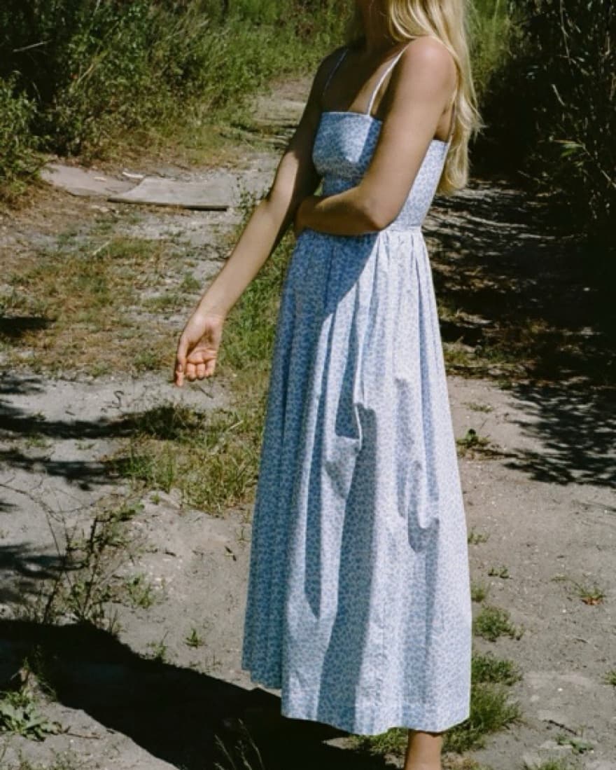 Coco Shop Skinny-Strap Poof Dress  - Image 3