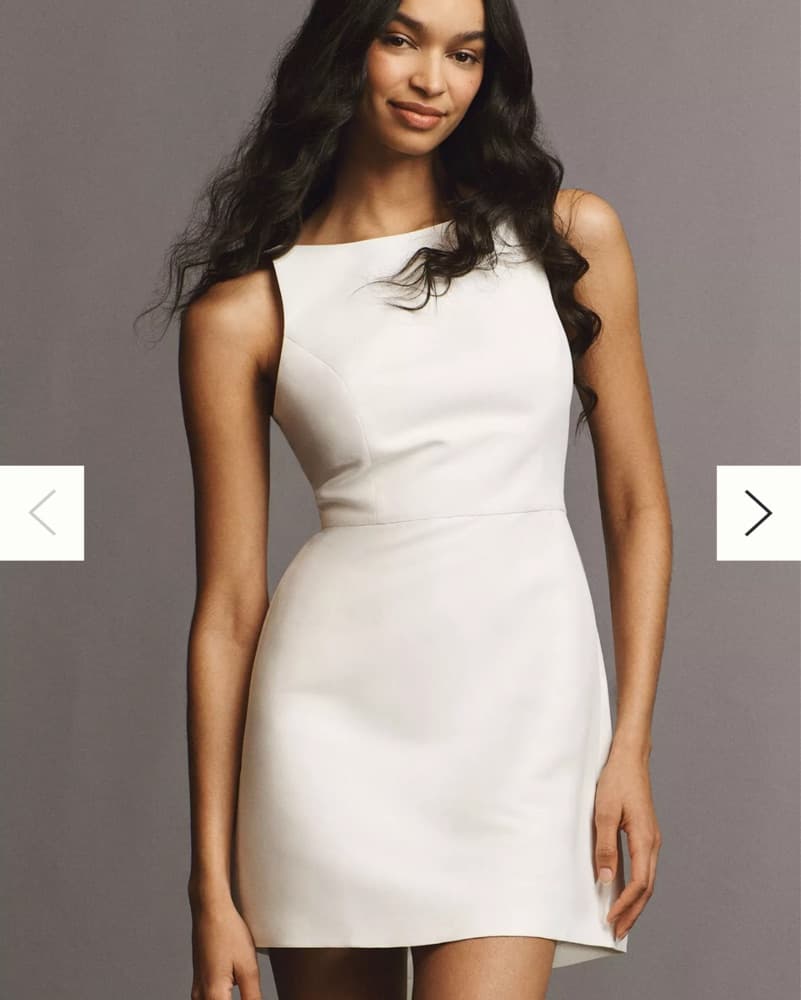 Sachin & Babi Reed Back Bow Mini Dress - Image 1