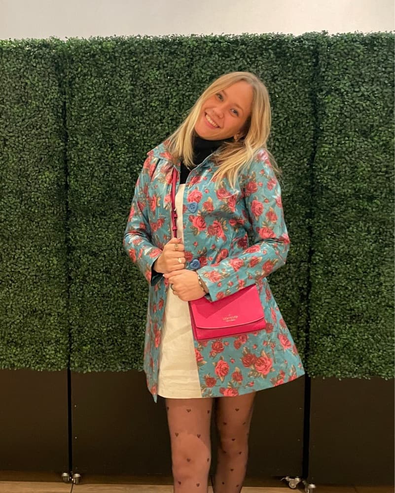 VINTAGE 90s Betsy Johnson Floral Coat - Image 1