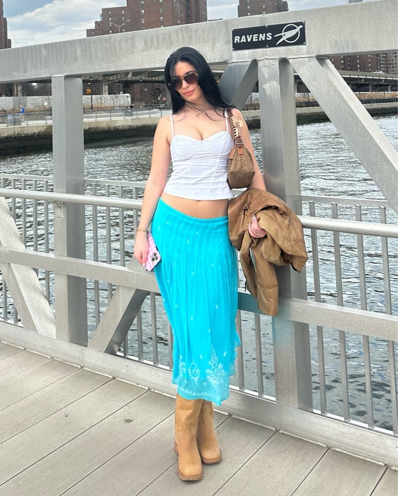 Vintage Blue Skirt - Image 3