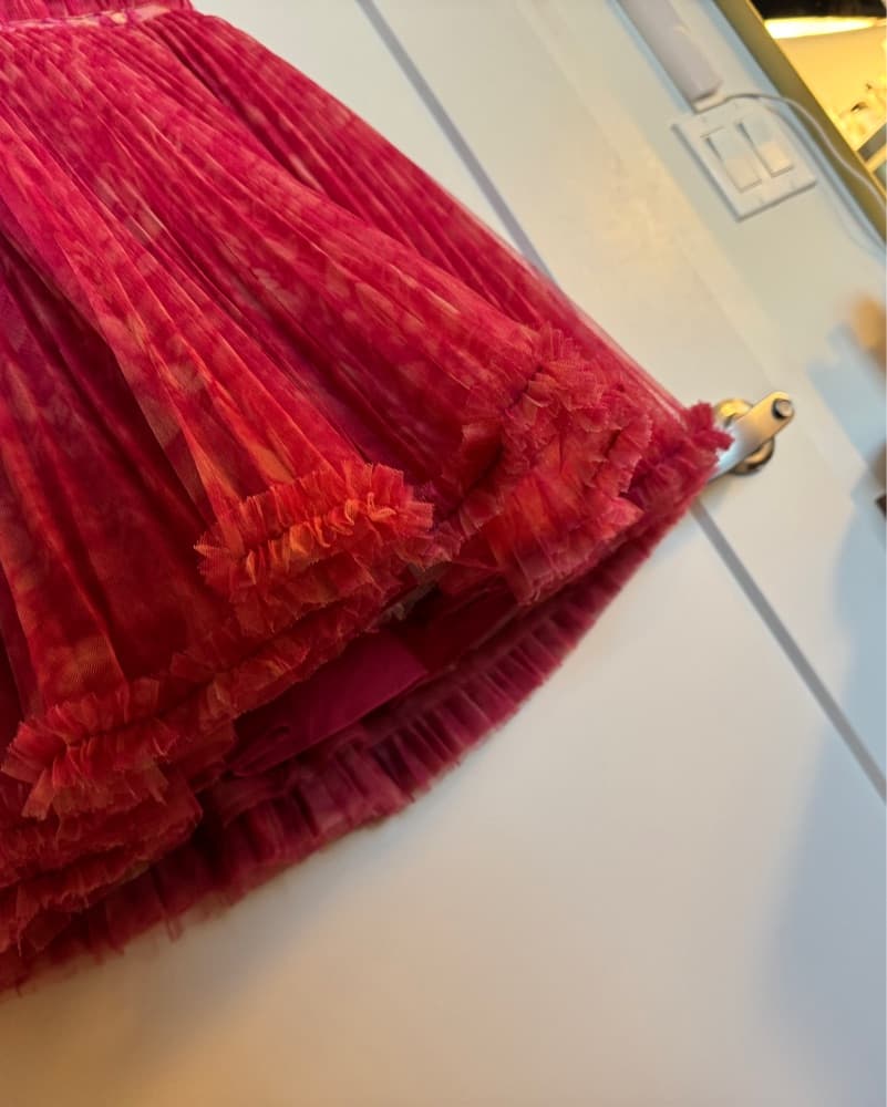 Vibrant Pleated Tulle Dress - Image 2
