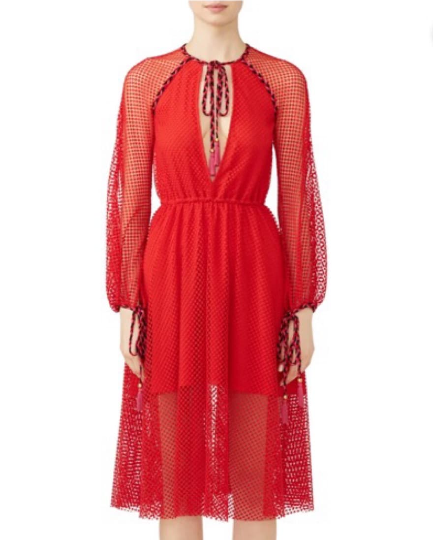 Red Philosophy Di Lorenzi Dress Sienna - Image 1