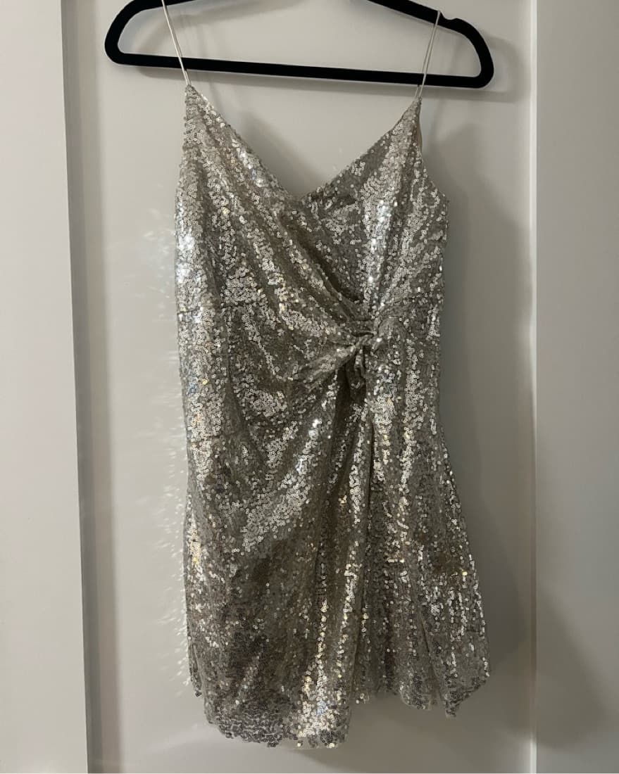 Zara Knotted Sequin Dress - Image 4