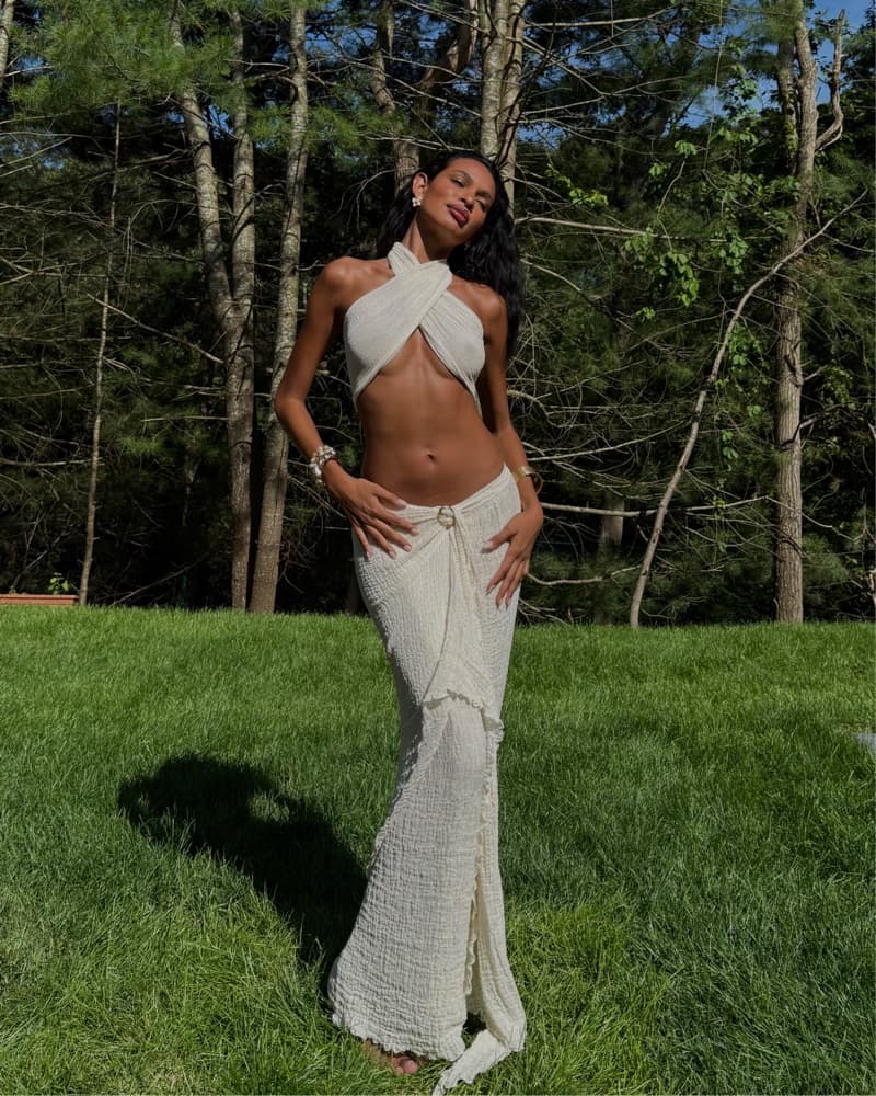 Savannah Morrow White Maxi Dress - Image 1