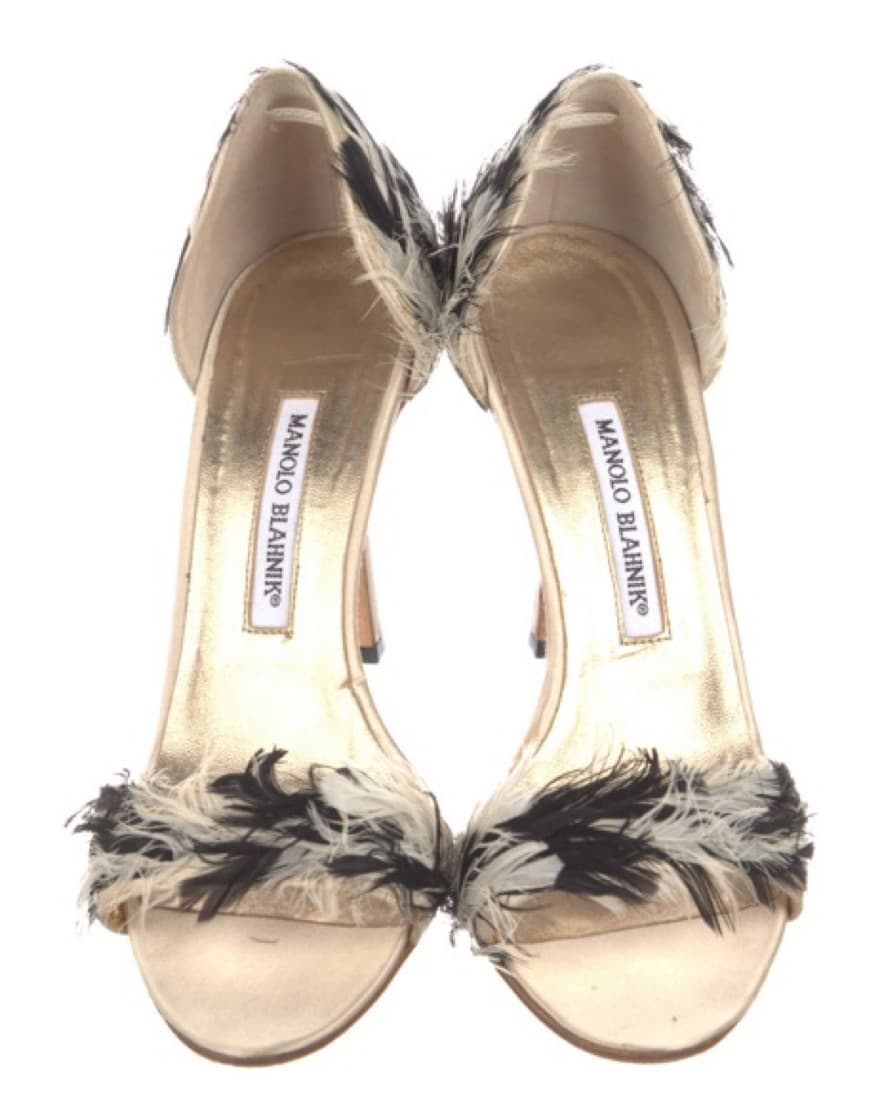 Feather Manolo Blahniks - Image 3