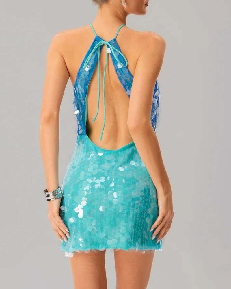 Mewmews jitterix Sequin Mini Dress Xs  - Image 2
