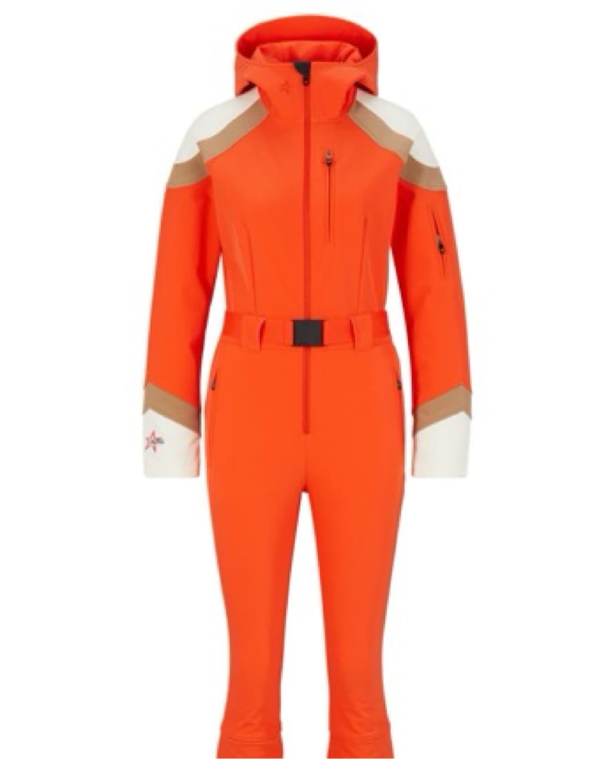 ORANGE BOSS HOODED  SKI SUIT - Image 1