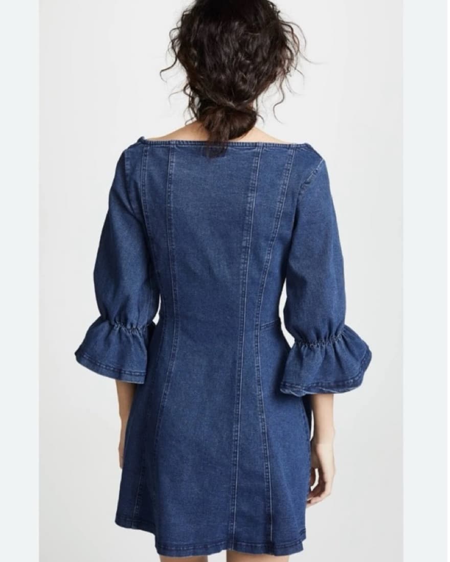 Finders Keepers Deja Vu Denim Puff Mini  - Image 3