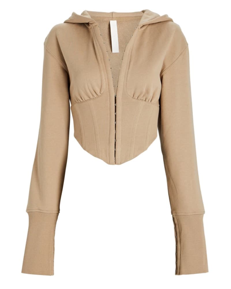 Dion Lee Fitted Corset Zip Up Hoodie - Image 1