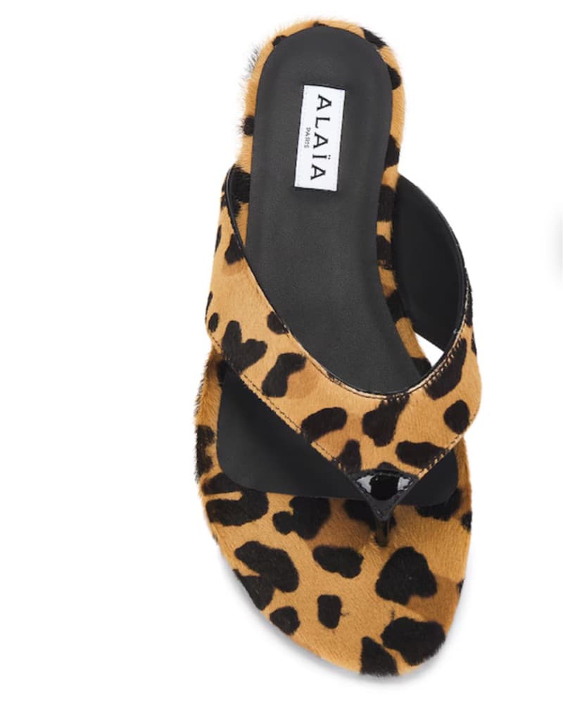 Alaia Flat Sandal Pony Hair - Image 2