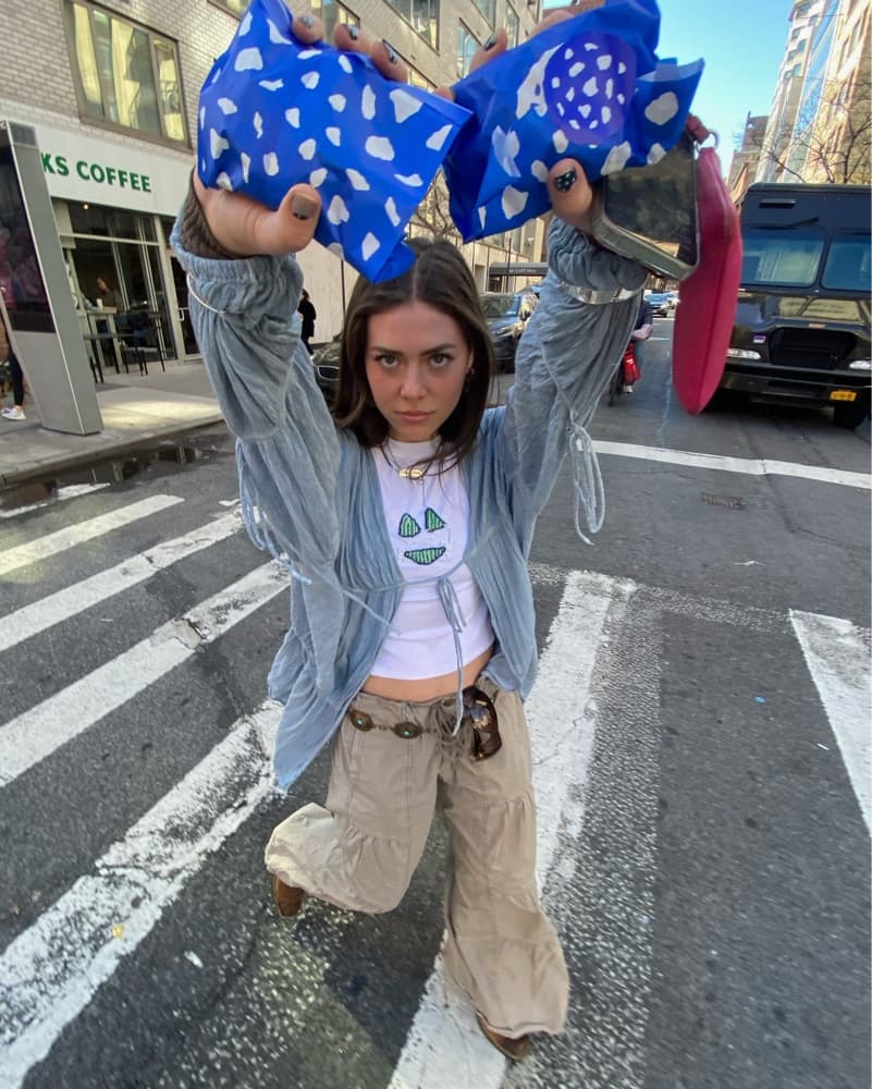 Blue Tie Top  - Image 4