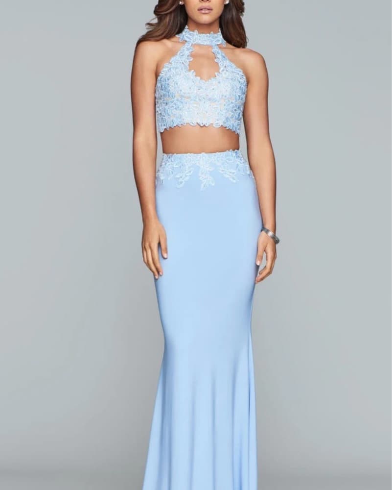 Dreamy Cinderella Blue Faviana Gown  - Image 1