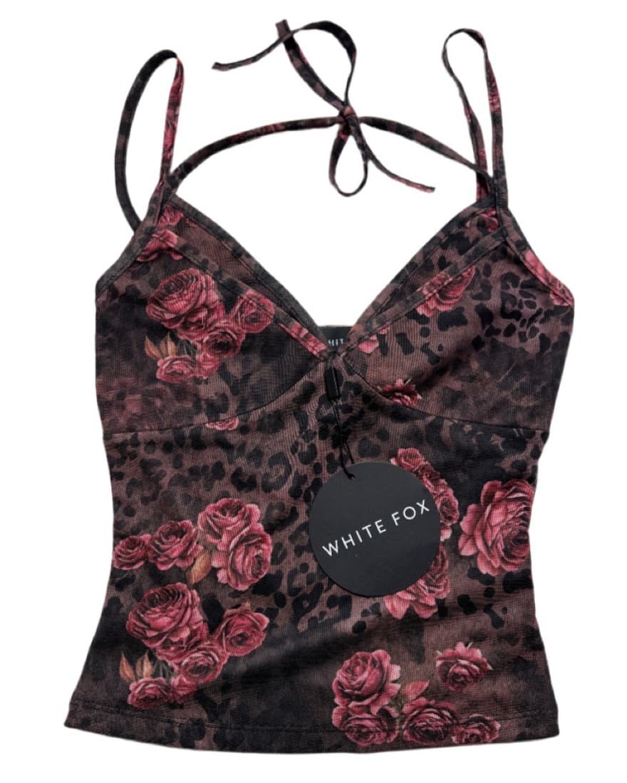 White Fox - Cheetah Rose Tank Top - Image 3