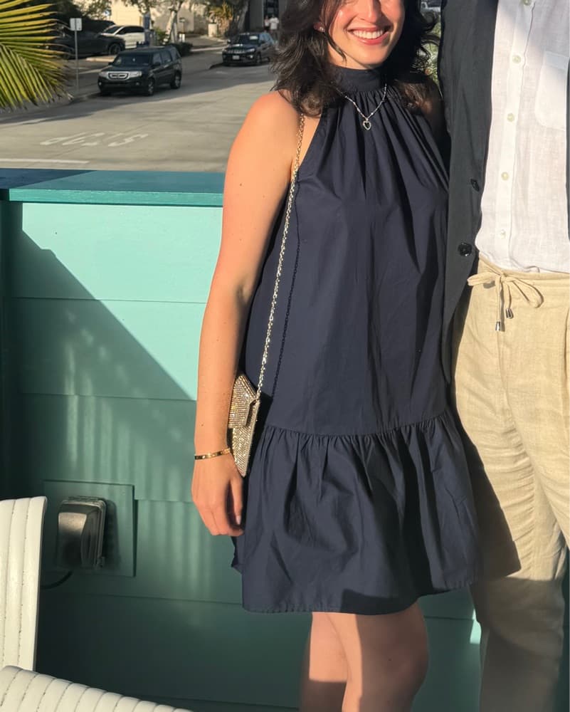Staud Mini Halter Dress - Image 3