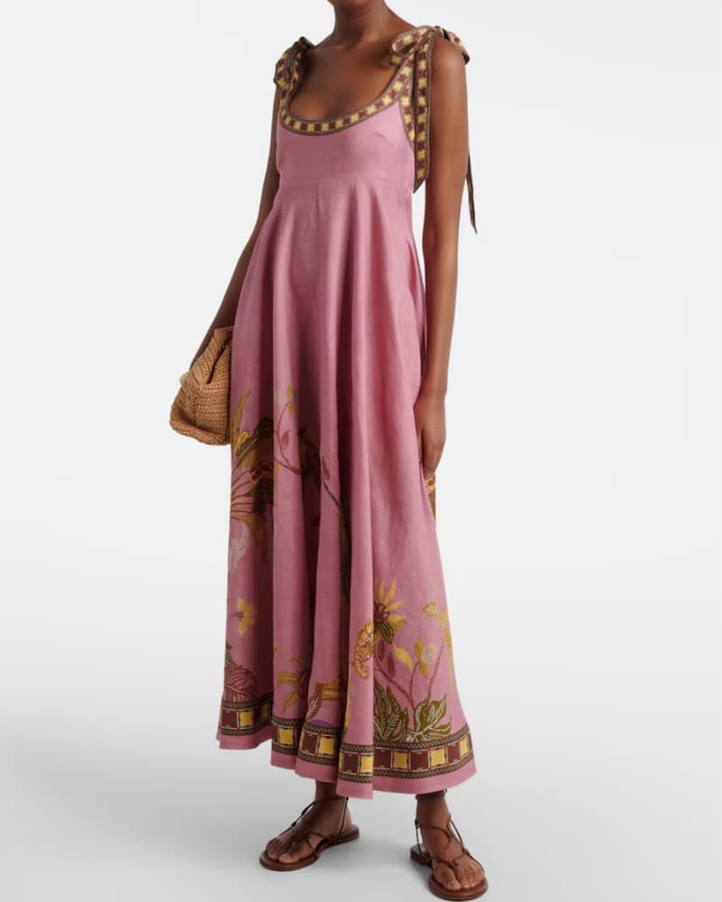 Alemias Linen Maxi Dress  - Image 2
