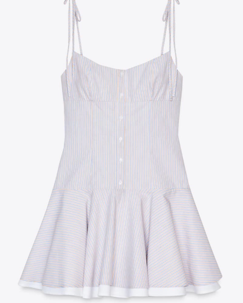 Orange/blue Striped Dress - Image 2