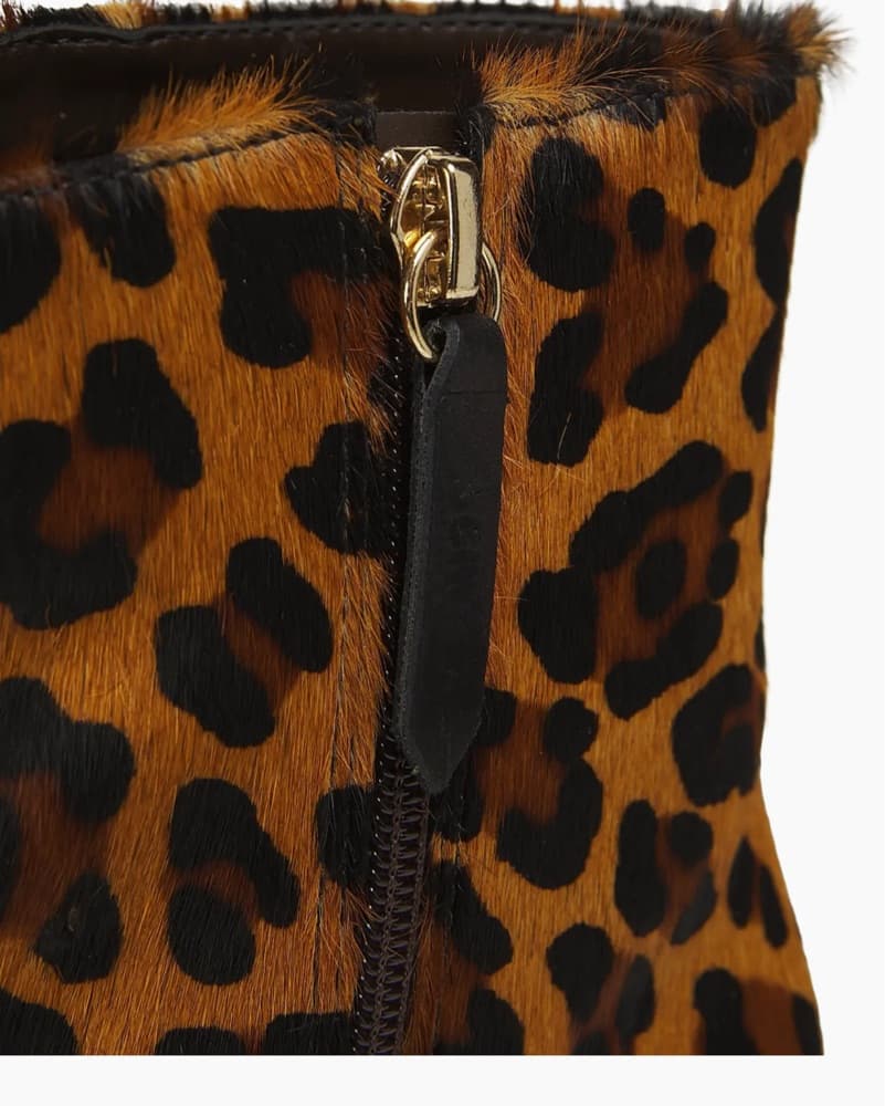 Schutz Pony Hair Leopard Booties  - Image 6
