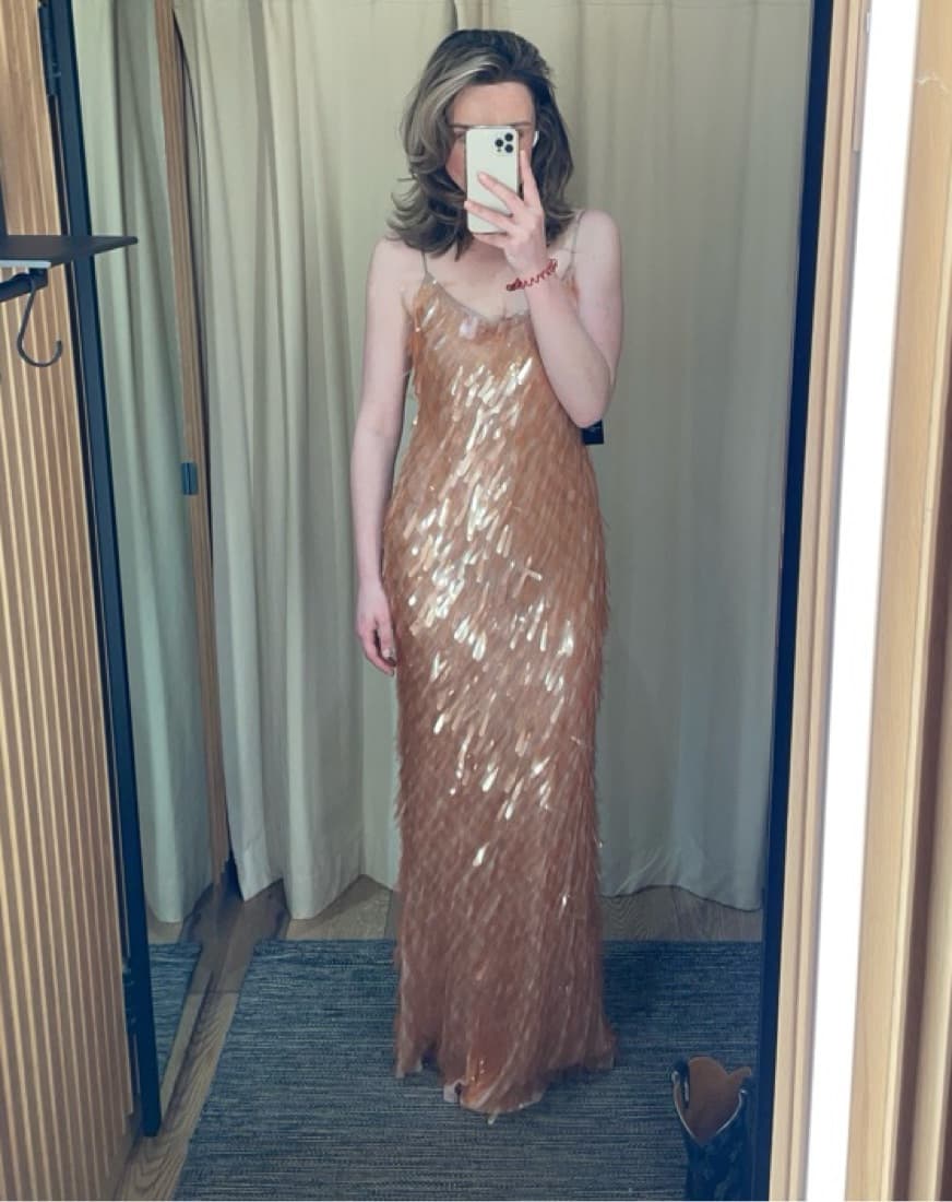 MANGO CAPSULE Teardrop Sequinned Gown  - Image 6