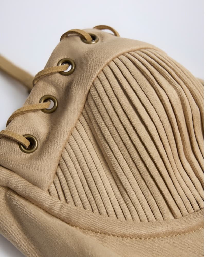 Tan Suede Dress - Image 5