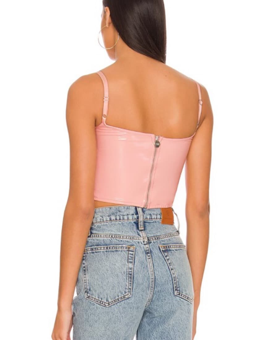 Pink OW latex Corset  - Image 2