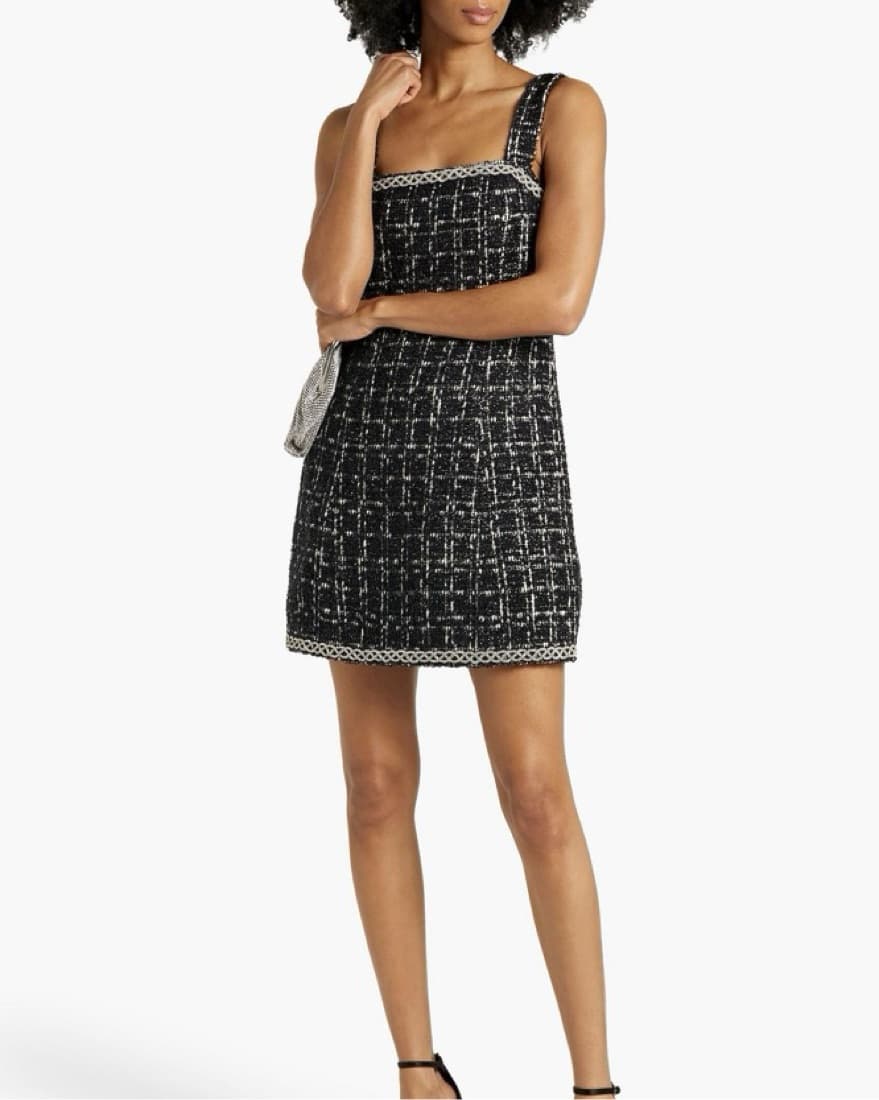 ALICE + OLIVIA crystal-embellished Tweed - Image 5