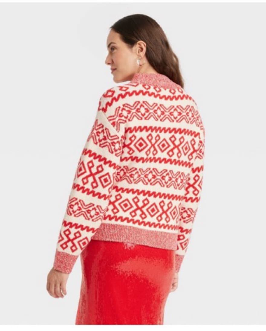 Red Aprés Ski Holiday Sweater - Image 2