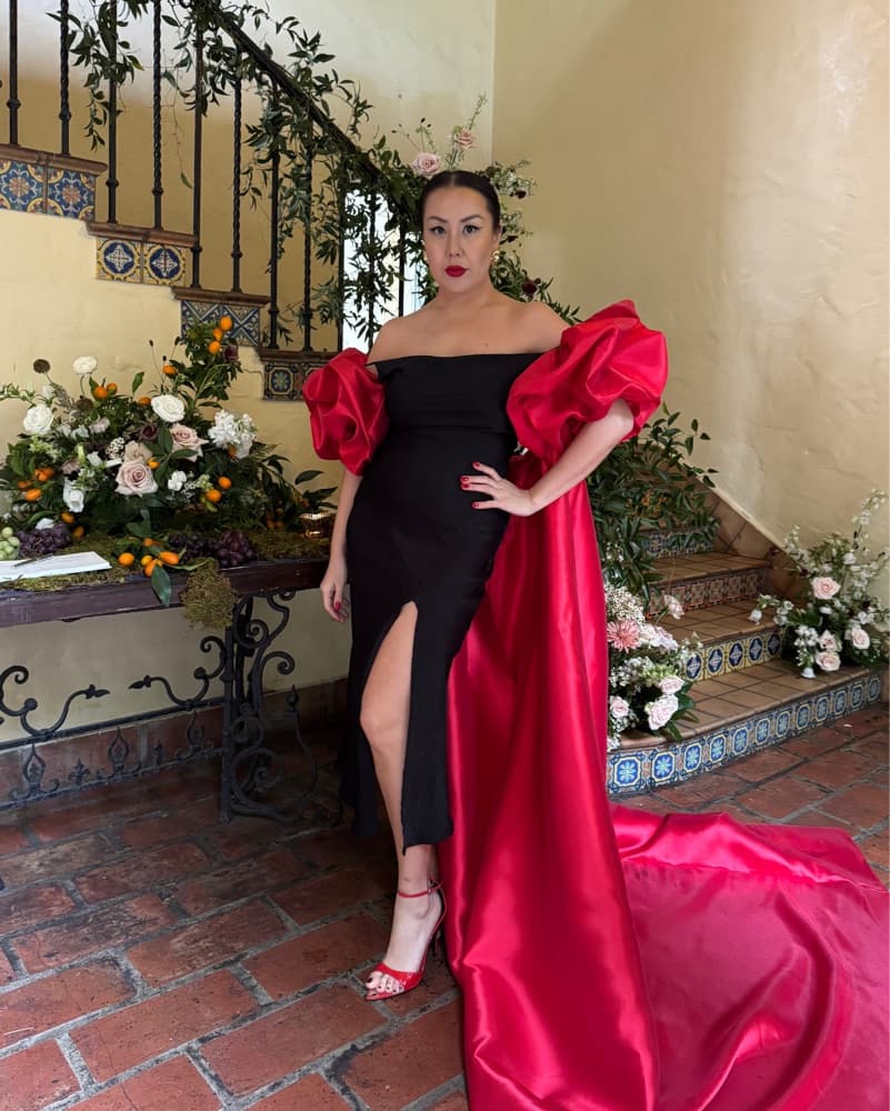 Red Formal Cape - Image 3