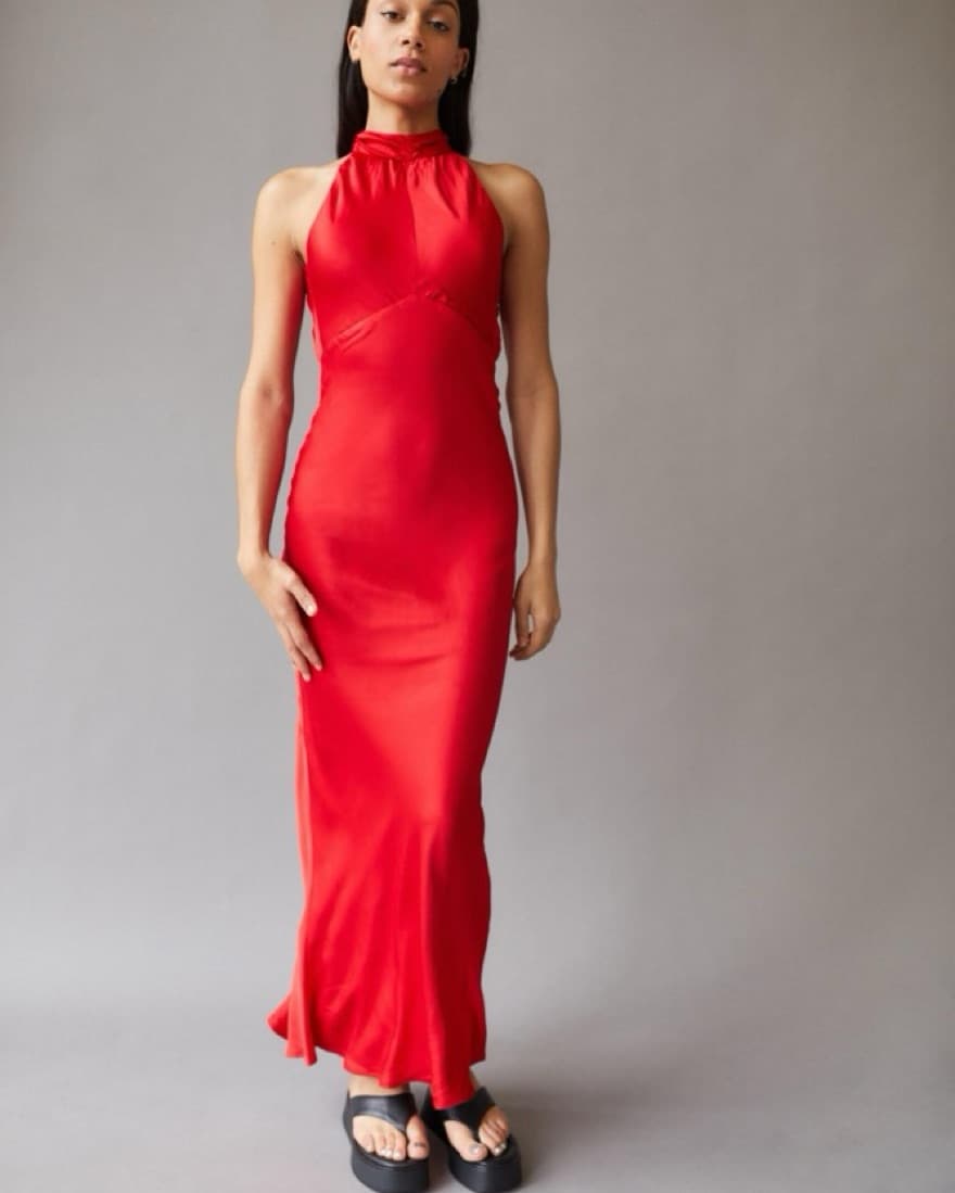 Bardot Amalfi Halter Neck Slip Dress  - Image 1