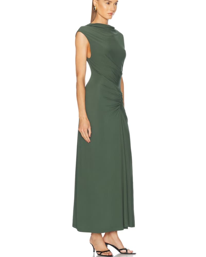 Simkai Acacia Dress Green XS - Image 2