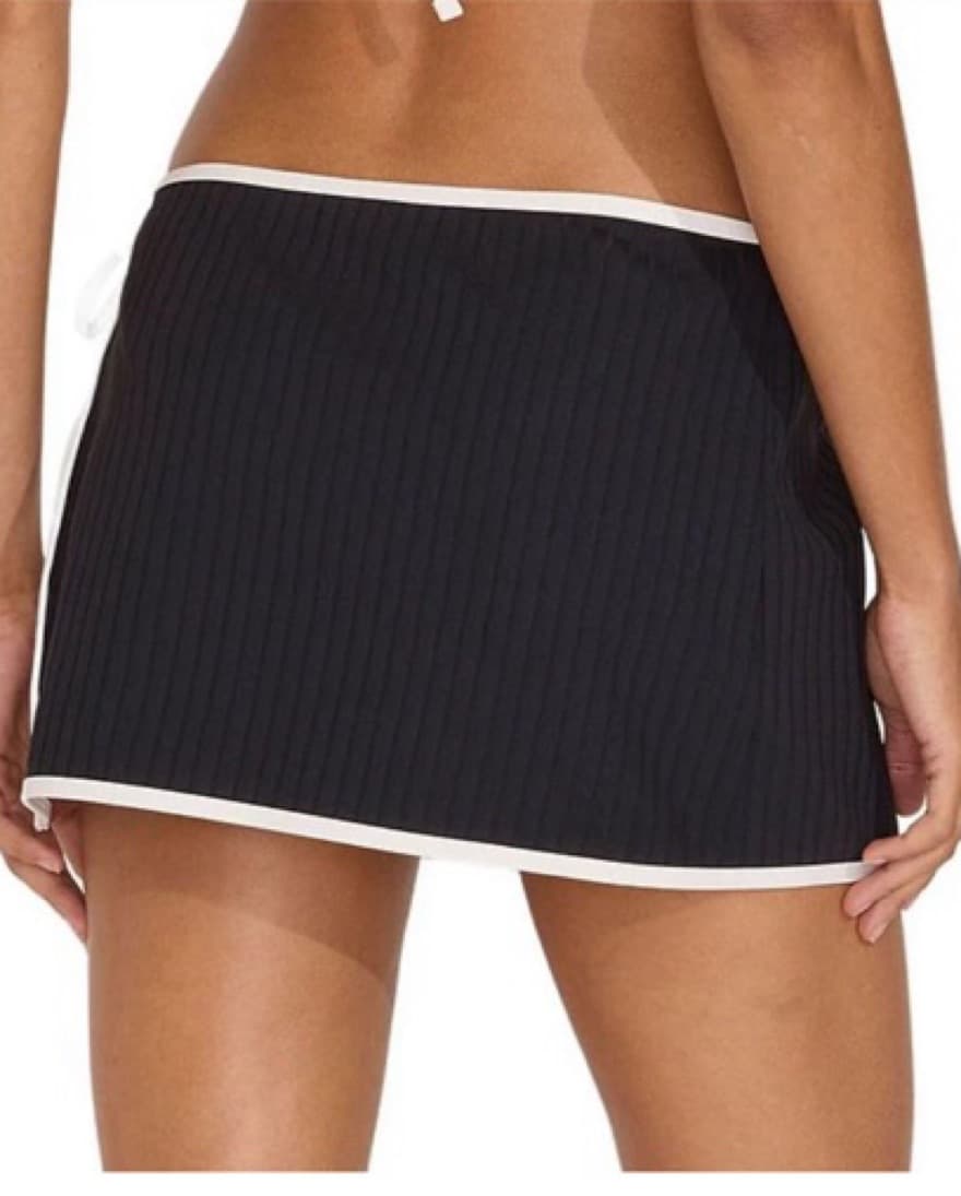 Solid & Striped Contrast Cover Up - Image 3