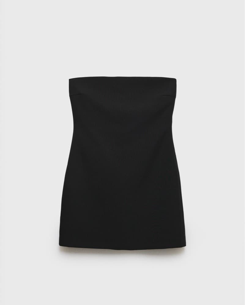 Zara Strapless Bow Mini Dress - Image 1
