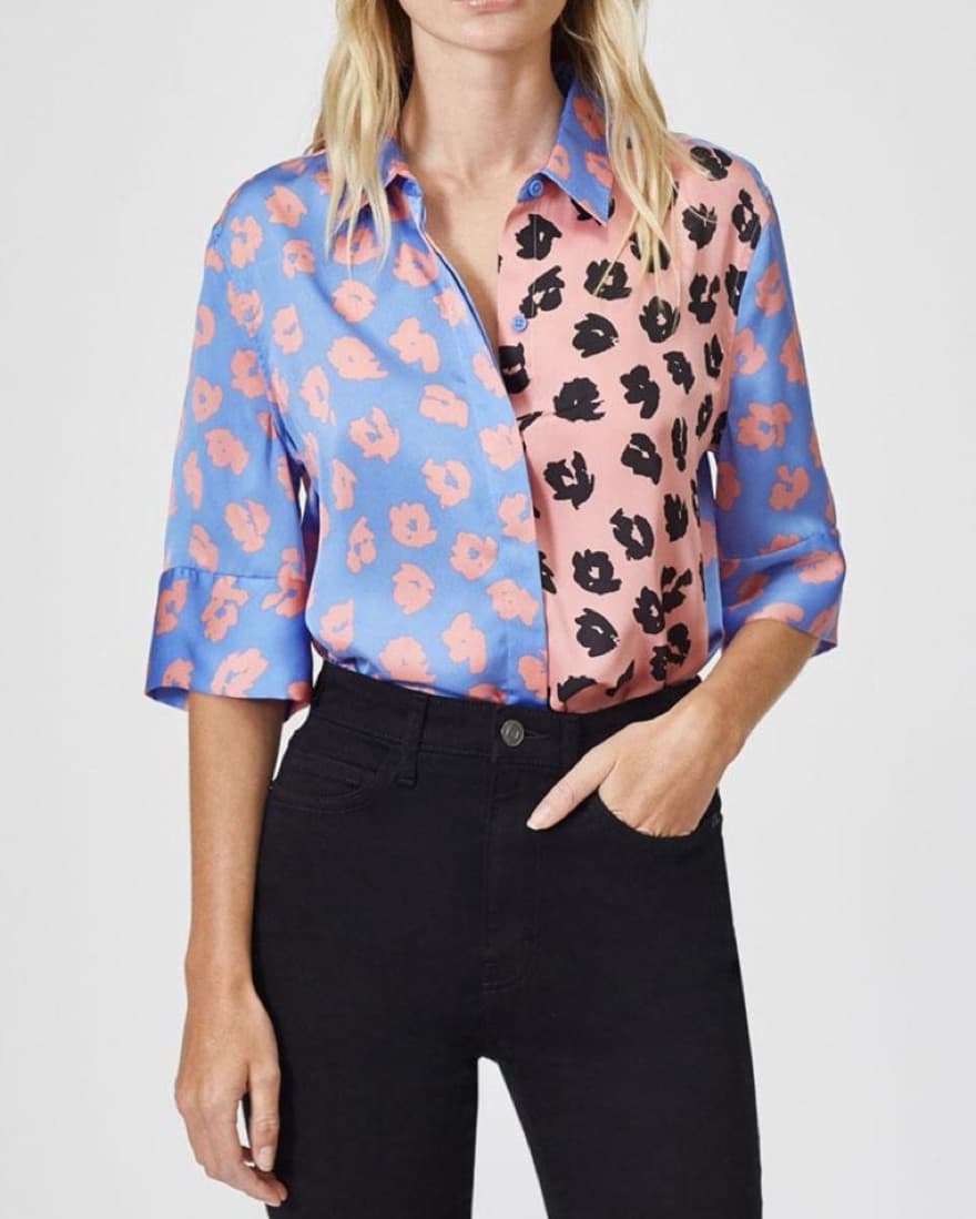 Silk Floral Button Up Shirt  - Image 1