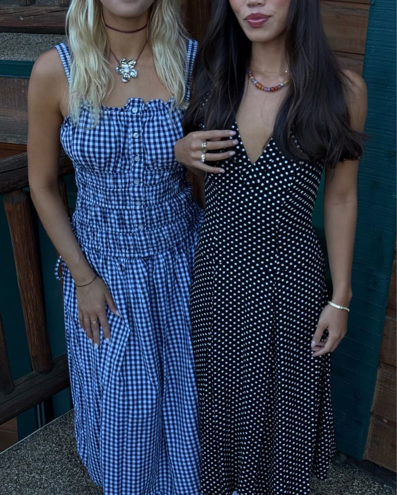 Reformation Polka Dot Halter Midi Dress - Image 2