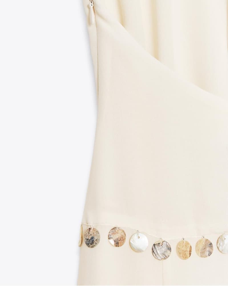 Beaded Halter Midi Dress - Image 2