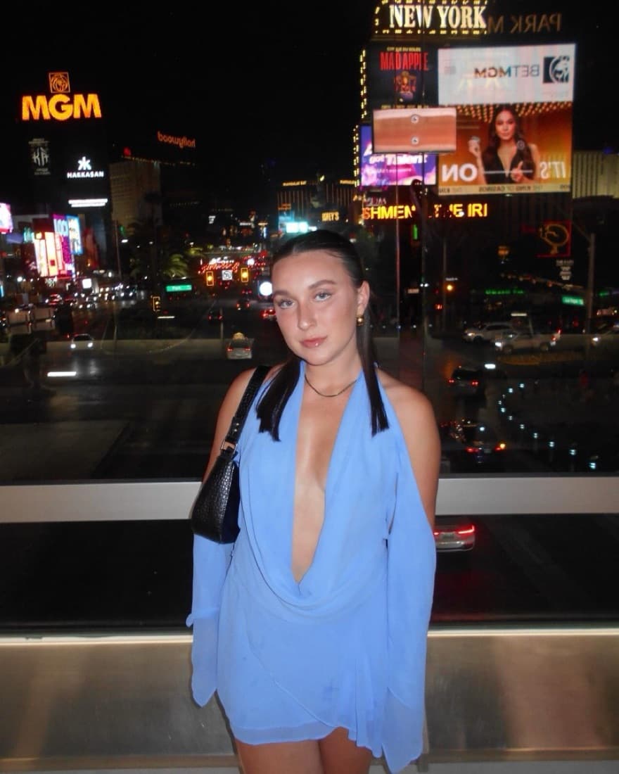 I Am Gia Blue Long Sleeve Dress - Image 2