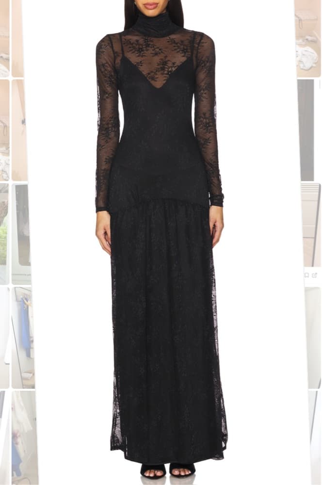 Black Wedding Guest Dress - Image 1