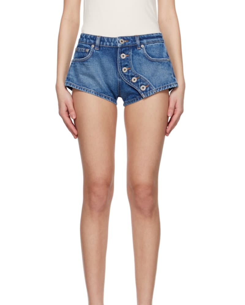 JPG The Buttoned Denim Shorts - Image 1