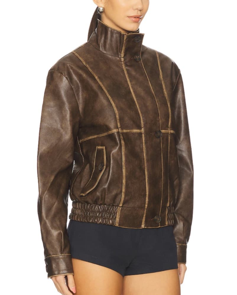 Luxe Leather Moto Jacket - Image 3