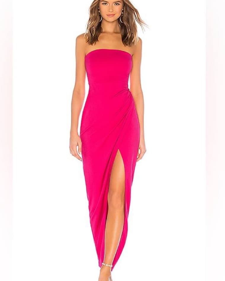 NBD Lucilda Dress In Hot Pink - Image 3