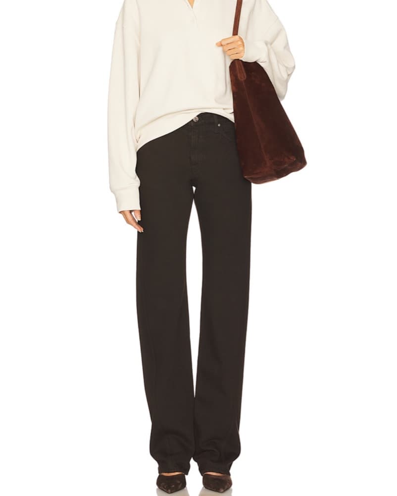 Brown Low Rise Straight Leg Jeans - Image 1